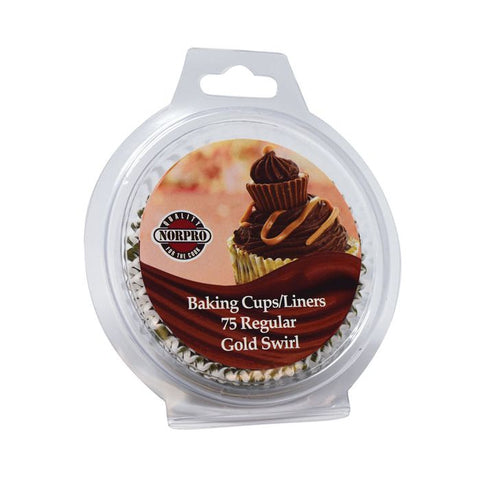 Gold Swirl Muffin and Cupcake Papers 3442