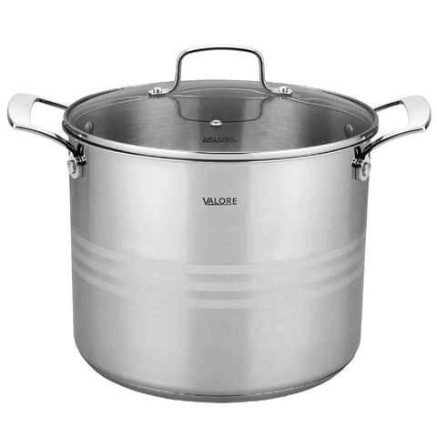 Valore 12 quart 5 ply stainless steel stock pot