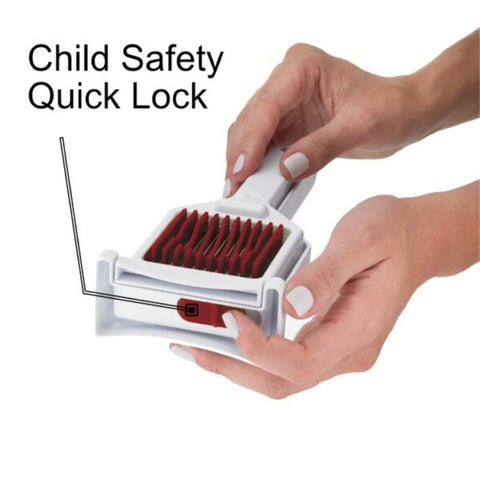 Valore Handy Slicer showing safety quick lock