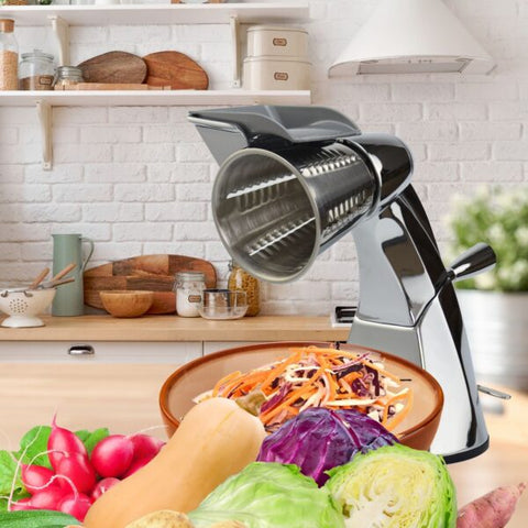 Valore Produce Pro Vegetable Chopper in use in kitchen