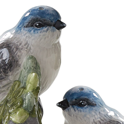 Williamsburg Aviary Salt & Pepper Set 3977-678 closer view of salt & pepper shaker
