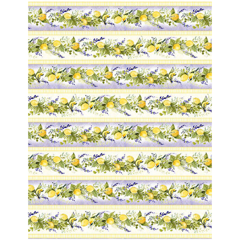 Lavender Lemonade Collection Repeating Stripes Cotton Fabric 39881