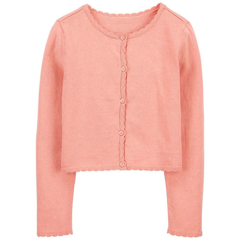Girls' Button-Front Cardigan