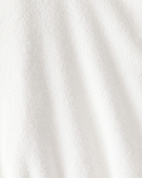 Girls Hooded Terry Cloth Swim Cover-Up Dress - White 1S573310-100