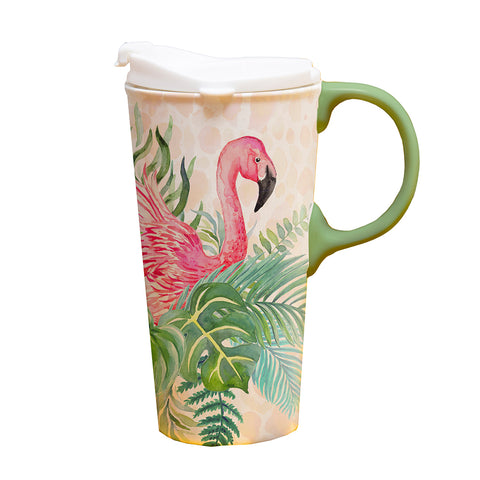 Flamingo Ceramic Travel Cup 3CTC109701