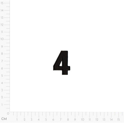 black 4, Number Applique M1549
