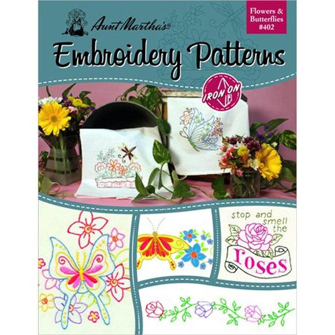 Flowers & Butterflies Embroidery Patterns 402
