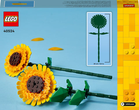 LEGO Botanticals Sunflowers package back