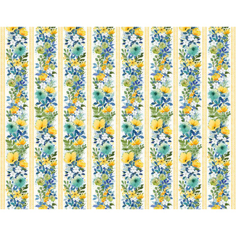 Sunlit Serenade Collection Repeating Stripes Cotton Fabric 40769-145