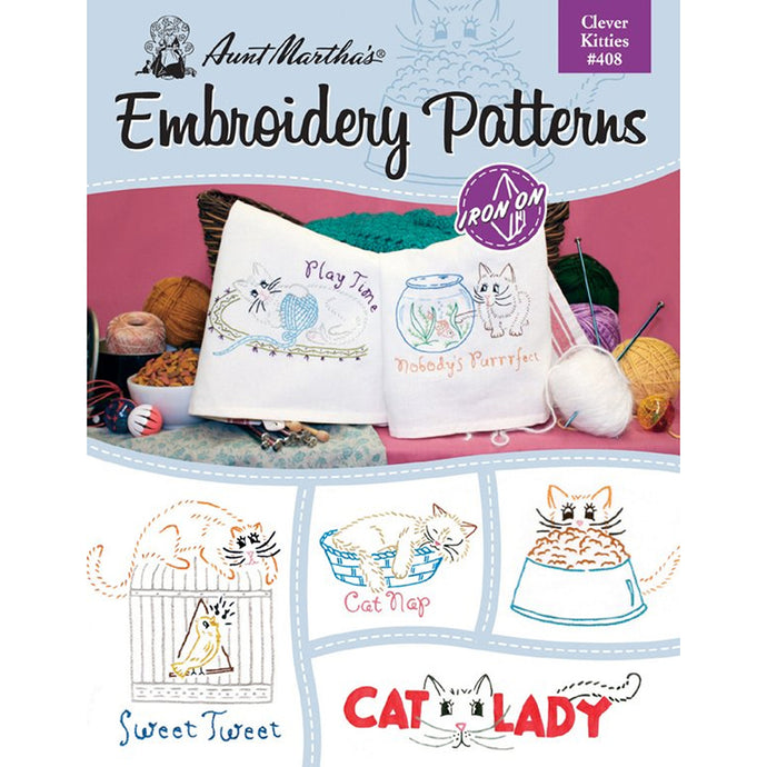 Clever Kitties Embroidery Patterns 408