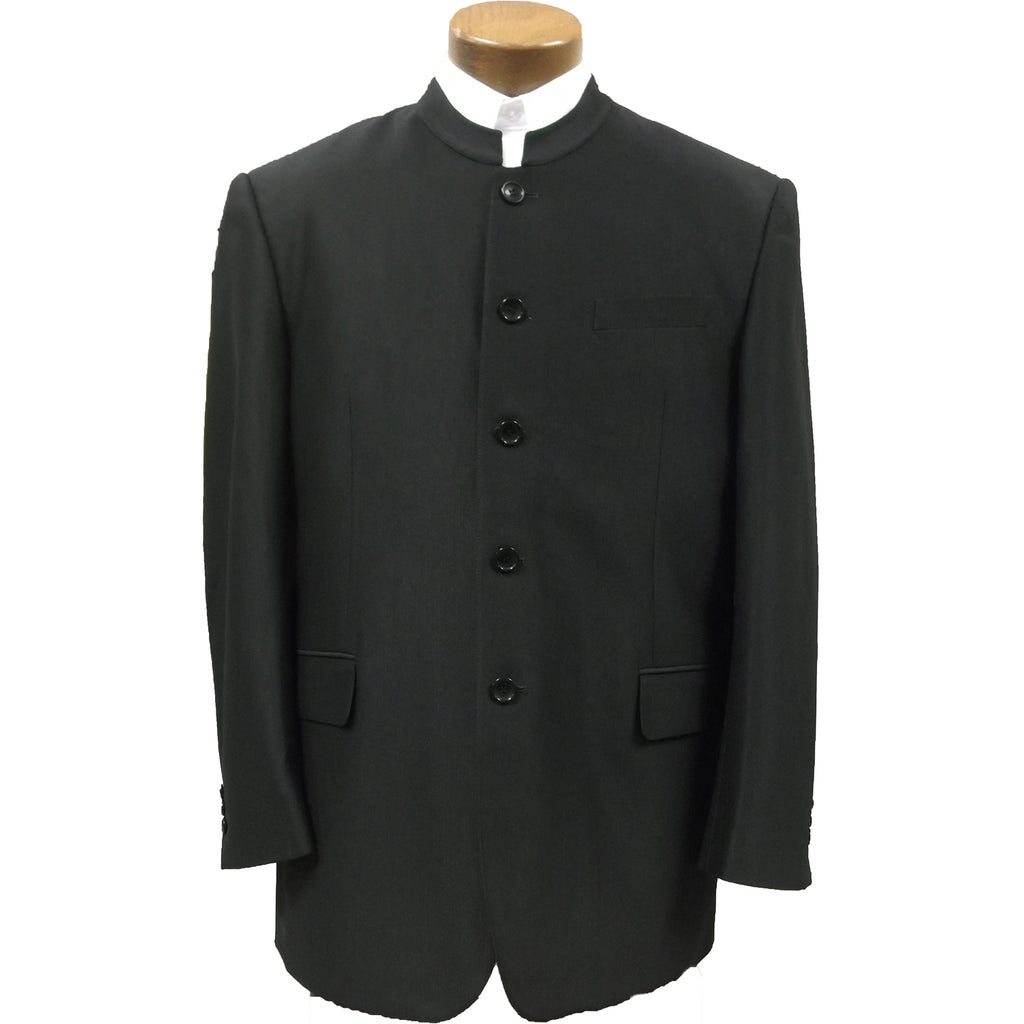 Men's Plain Suit Swedish Knit Clerical Coat 4300