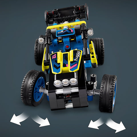 LEGO Technic Off Road Buggy showing front wheel steering