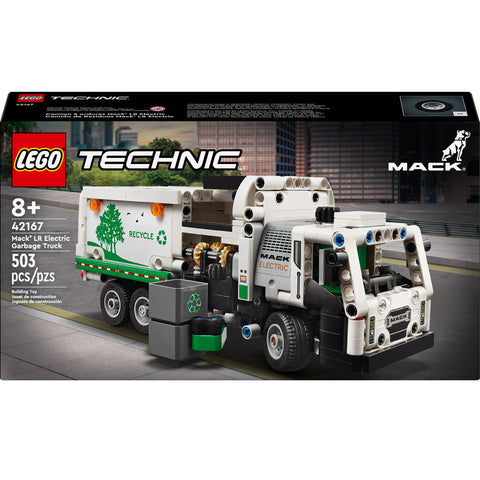 LEGO Technic Mack LR Electric Garbage Truck showing package front