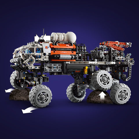 LEGO Mars Crew Exploration Rover showing steering