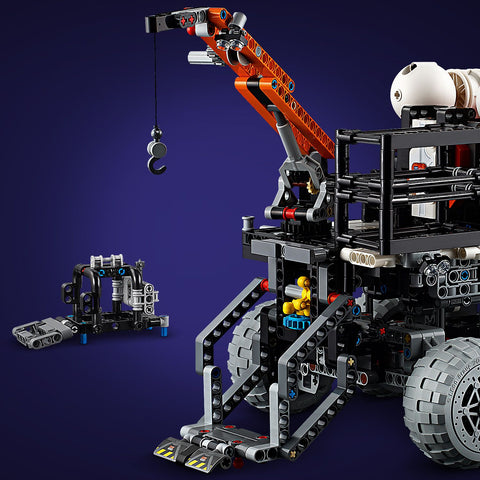 LEGO Mars Crew Exploration Rover showing crane detail
