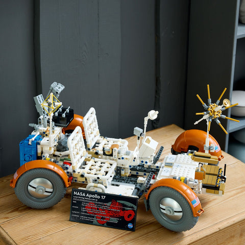 LEGO Technic NASA Apollo Lunar Roving Vehicle � LRV 42182 on display shelf