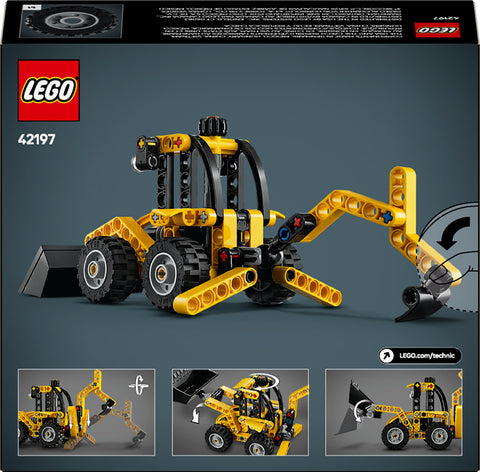 LEGO Technic Backhoe Loader 42197 package back