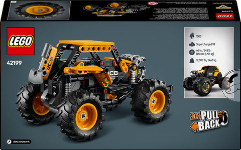 LEGO Technic Monster Jam DIGatron Pull-Back Truck Toy 42199 package back