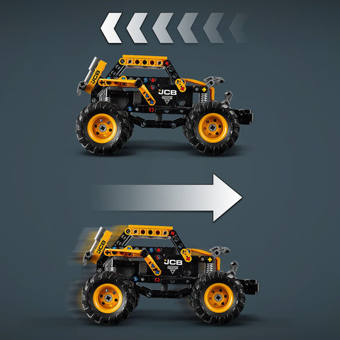 LEGO Technic Monster Jam DIGatron Pull-Back Truck Toy 42199 showing pull-back feature