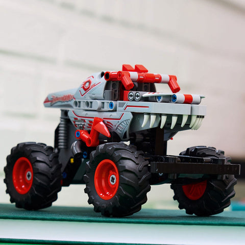 LEGO Technic Monster Jam ThunderROARus Pull-Back Truck 42200 on shelf