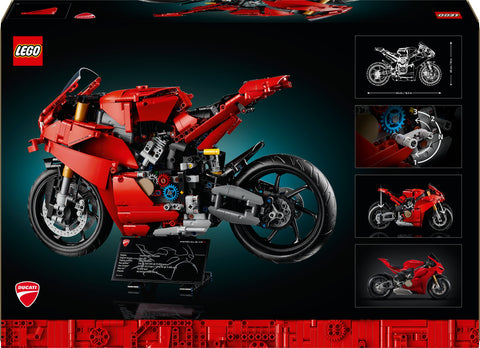 LEGO Technic Ducati Panigale V4 S Motorcycle 42202 package back