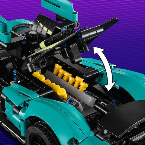 LEGO Technic Aston Martin Valkyrie Car 42208 engine detail