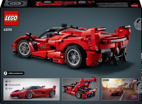 LEGO Technic Ferrari FXX K Childrens Toy Car 42212