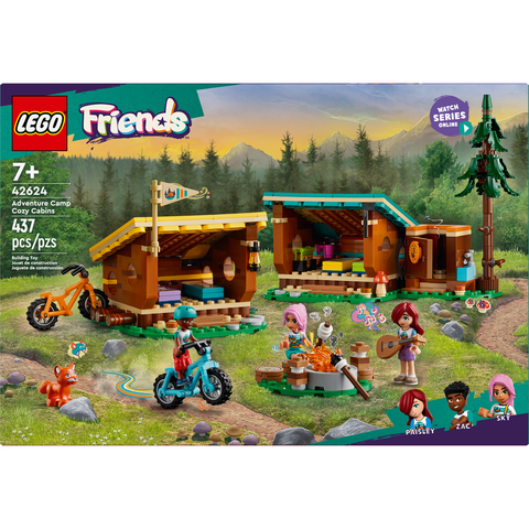 LEGO Friends Adventure Camp Cozy Cabins Camping Toy 42624 A