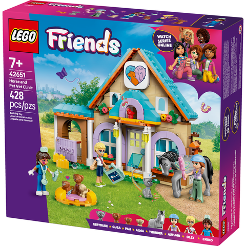 LEGO Friends Horse and Pet Vet Clinic Pretend-Play Toy 42651