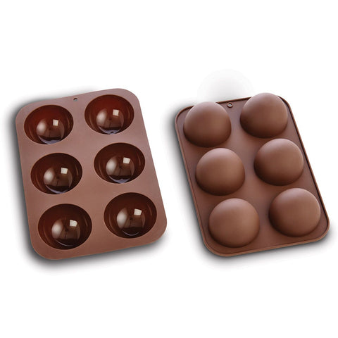 Hot cocoa bomb molds top & bottom