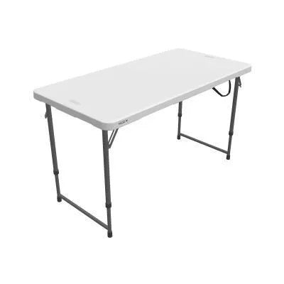 Lifetime 4-Foot Adjustable Fold-in-Half Commercial Table 4428