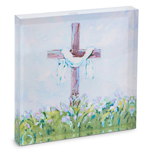 Easter Cross Acrylic Block 4428060