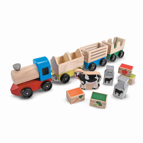 Melissa & Doug Toy Train Farm Product Set