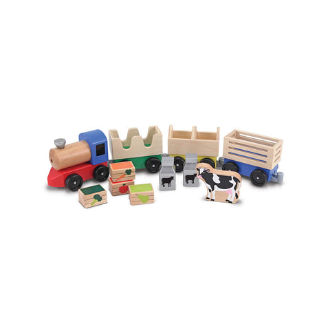 Melissa & Doug Toy Train Farm Product Set