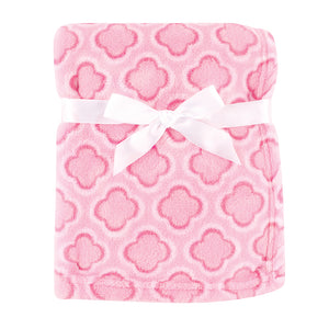 Pink Clover Coral Fleece Baby Blanket 45853