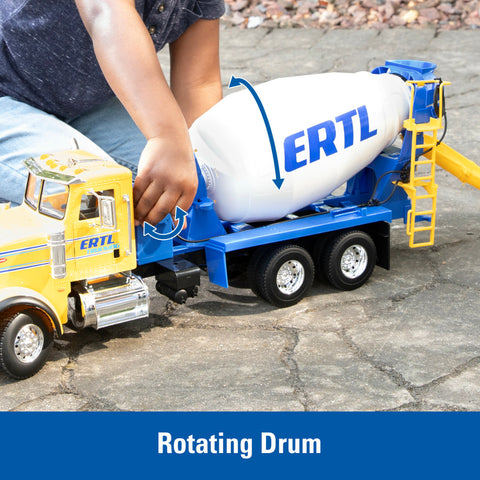 Big Farm Peterbilt 1:16 Scale Cement Mixer Toy with Lights & Sounds 47601