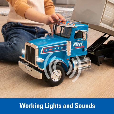 Big Farm Peterbilt 1:16 Scale Dump Truck with Lights & Sounds and Working Dump Bed 47602