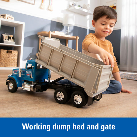 Big Farm Peterbilt 1:16 Scale Dump Truck with Lights & Sounds and Working Dump Bed 47602