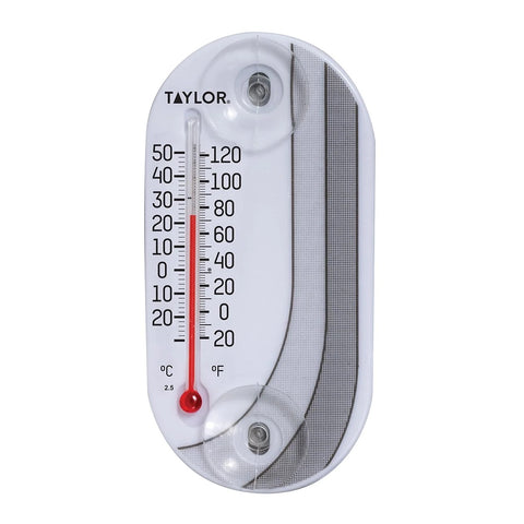 Black & White Window Suction Cup Thermometer 4763