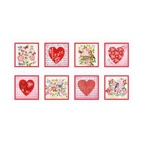 Be Mine Collection Blocks Cotton Fabric 485-28