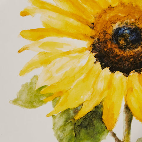 Follow the Sun Salad Plate 4964-652 closer veiw of sunflower design