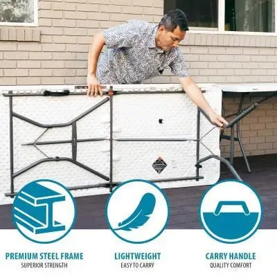 Premium Steel Frame Superior Strength; Lightweight Easy to Carry; Carry Handle Quality Comfort