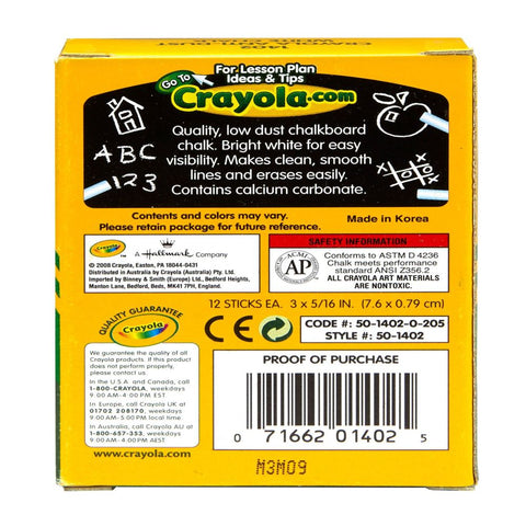 Back of Packaging