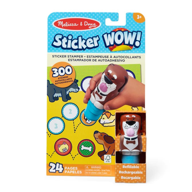 Melissa & Doug Sticker Wow! Winter-Vorteilspack – Mit Eisbär & Pinguin-Stempel, 900 Aufkleber