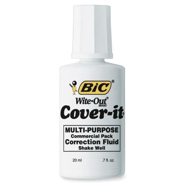 Bic WiteOut CoverIt Correction Fluid 50337 Good's Store Online