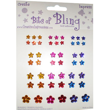 Flower Bits of Bling Gem Stickers