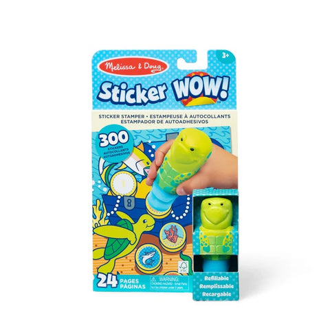 Front of Sticker WOW Sea Turtle Activity Pad & Sticker Stamper