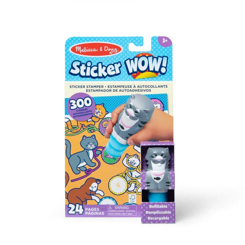 Front of Sticker WOW Cat Activity Pad & Sticker Stamper 50693