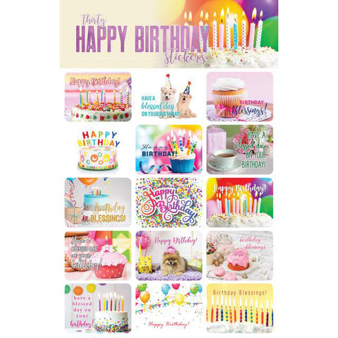 Happy Birthday stickers