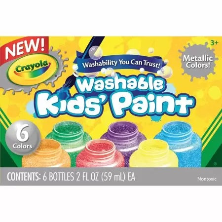 6-Count Washable Paint Metallic 54-5000